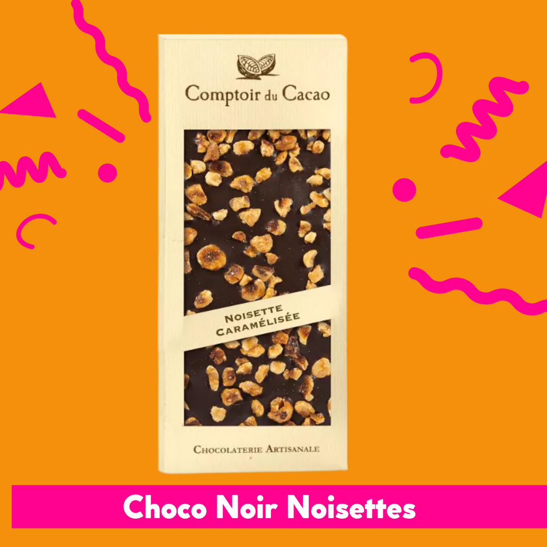 Tablette chocolat Noir Noisettes caramélisées