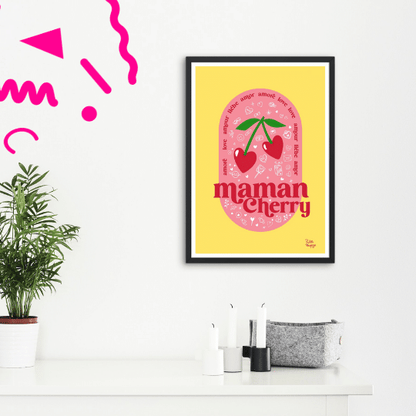 Affiche Maman Cherry by Poulette Magique